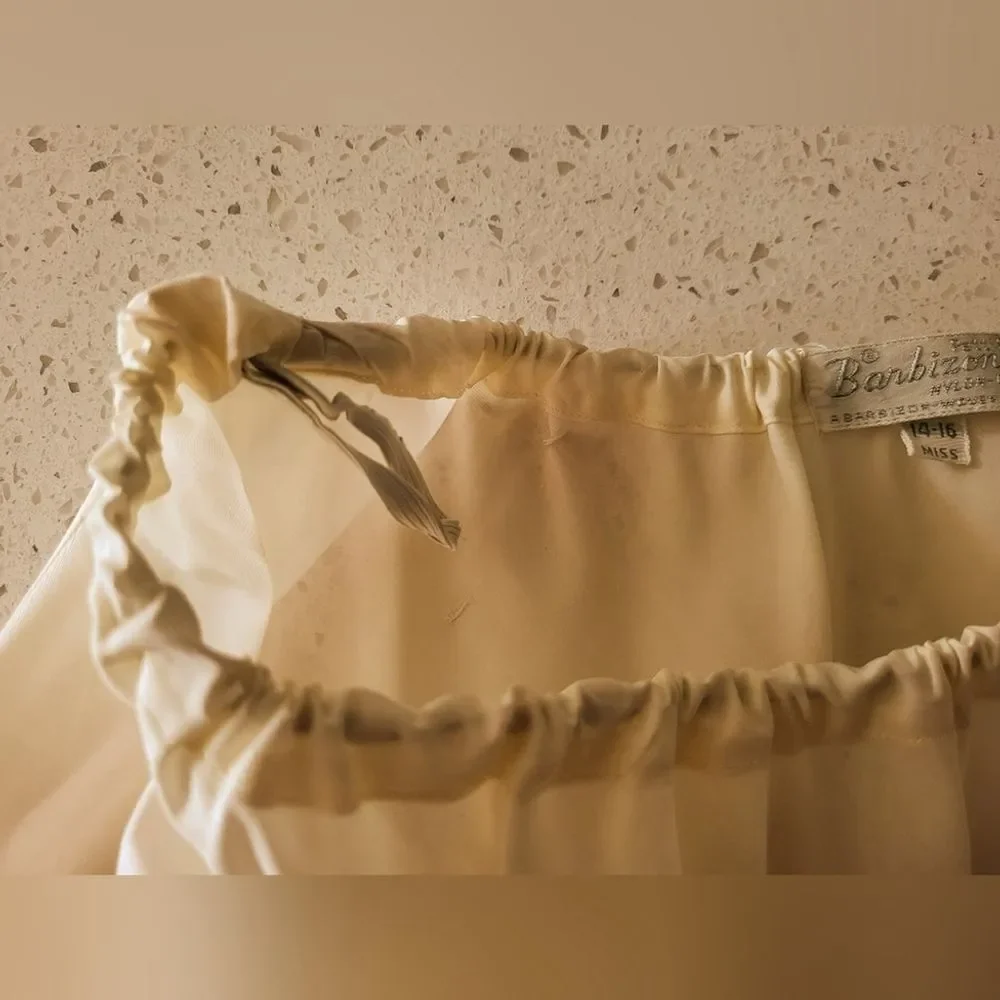 Vintage Barbizon Micro Pleated Petticoat / Tulle Skirt